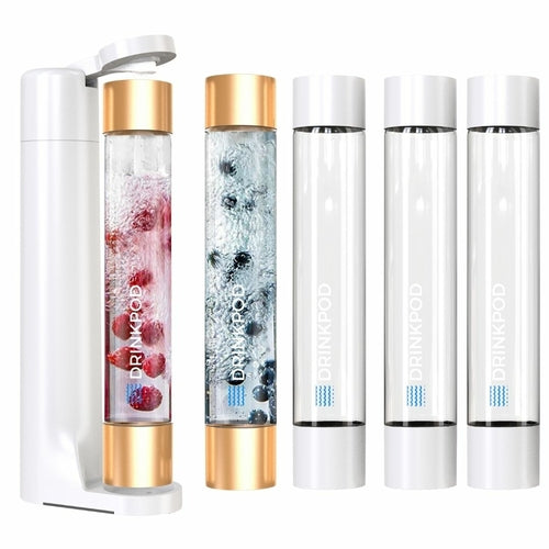 Fizzpod Sparkling Water Maker With 5 Bottles