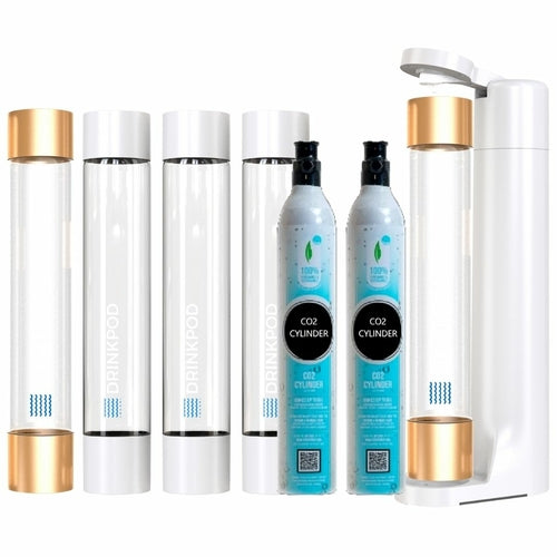 Fizzpod Sparkling Water Maker With 5 Bottles